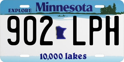 MN license plate 902LPH