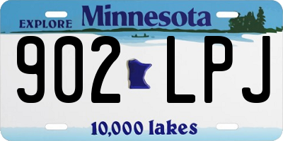 MN license plate 902LPJ