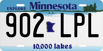 MN license plate 902LPL