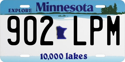 MN license plate 902LPM