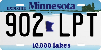MN license plate 902LPT