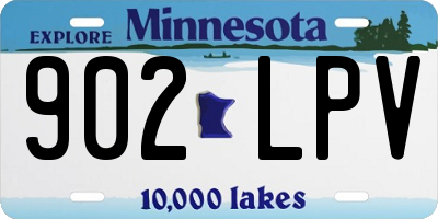 MN license plate 902LPV