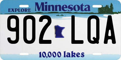 MN license plate 902LQA