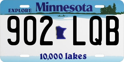 MN license plate 902LQB