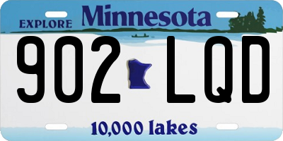 MN license plate 902LQD