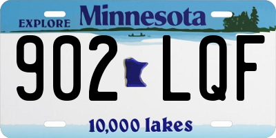 MN license plate 902LQF