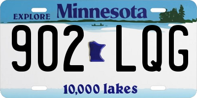 MN license plate 902LQG