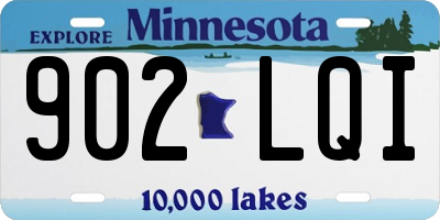 MN license plate 902LQI