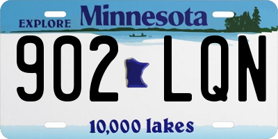 MN license plate 902LQN