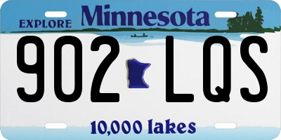 MN license plate 902LQS