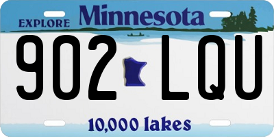 MN license plate 902LQU