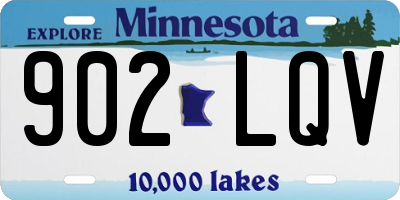 MN license plate 902LQV