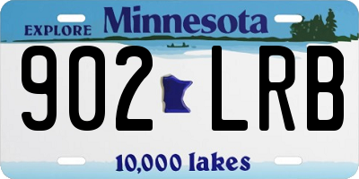 MN license plate 902LRB