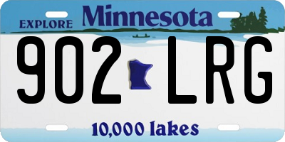 MN license plate 902LRG