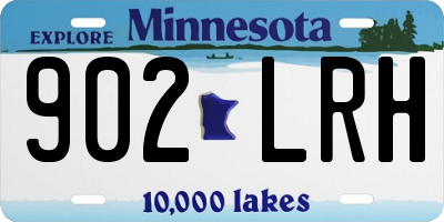 MN license plate 902LRH