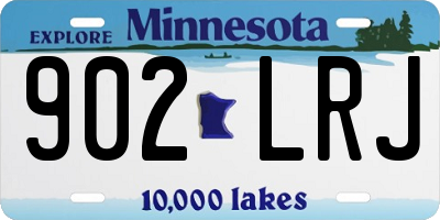 MN license plate 902LRJ