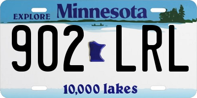 MN license plate 902LRL