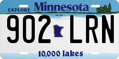 MN license plate 902LRN