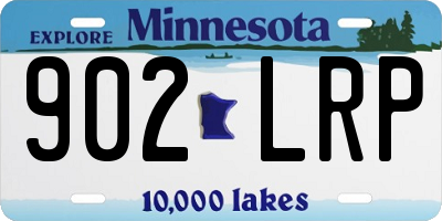 MN license plate 902LRP