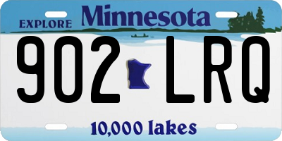 MN license plate 902LRQ
