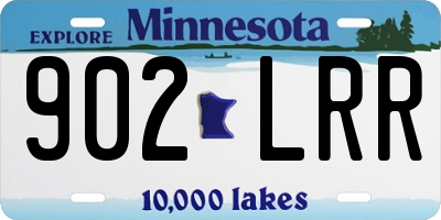 MN license plate 902LRR