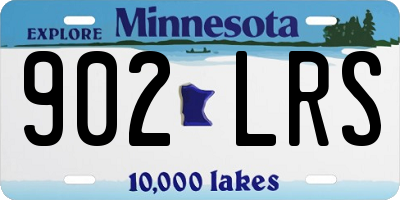 MN license plate 902LRS
