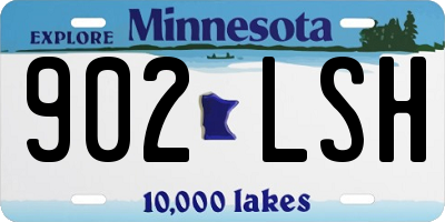 MN license plate 902LSH