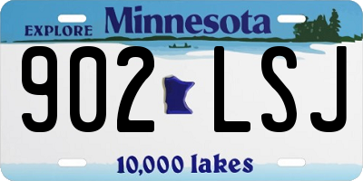 MN license plate 902LSJ