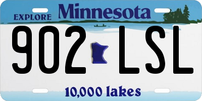MN license plate 902LSL
