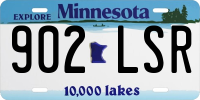 MN license plate 902LSR