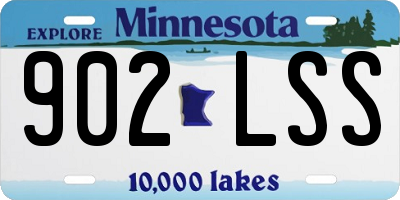 MN license plate 902LSS