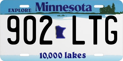 MN license plate 902LTG