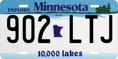MN license plate 902LTJ