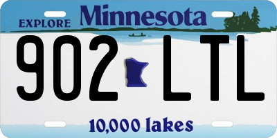 MN license plate 902LTL
