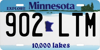 MN license plate 902LTM