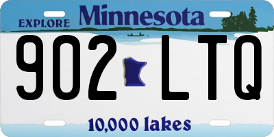 MN license plate 902LTQ