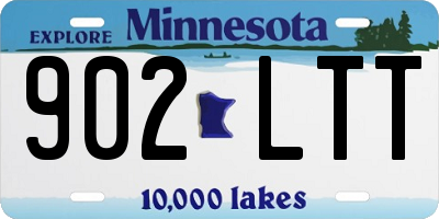 MN license plate 902LTT