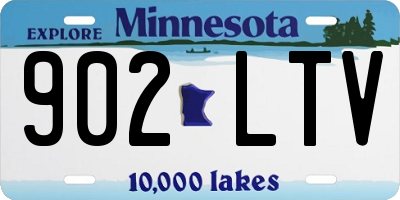 MN license plate 902LTV