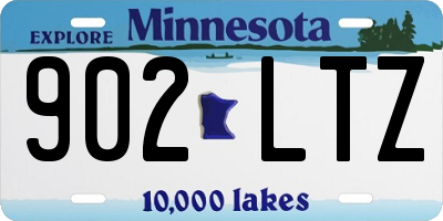 MN license plate 902LTZ
