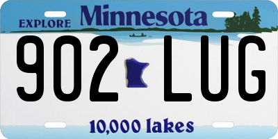 MN license plate 902LUG