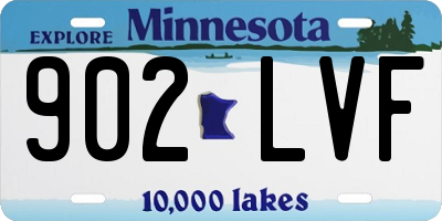 MN license plate 902LVF