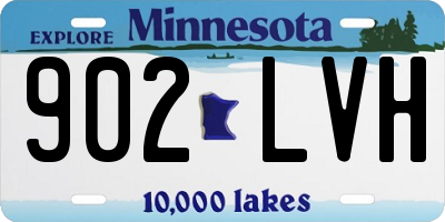 MN license plate 902LVH