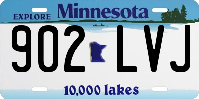 MN license plate 902LVJ