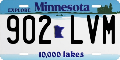 MN license plate 902LVM