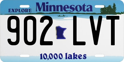 MN license plate 902LVT