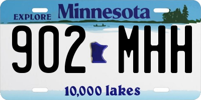 MN license plate 902MHH