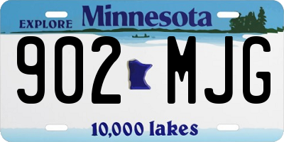 MN license plate 902MJG