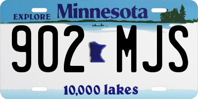 MN license plate 902MJS