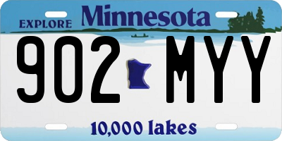MN license plate 902MYY