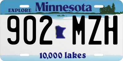 MN license plate 902MZH